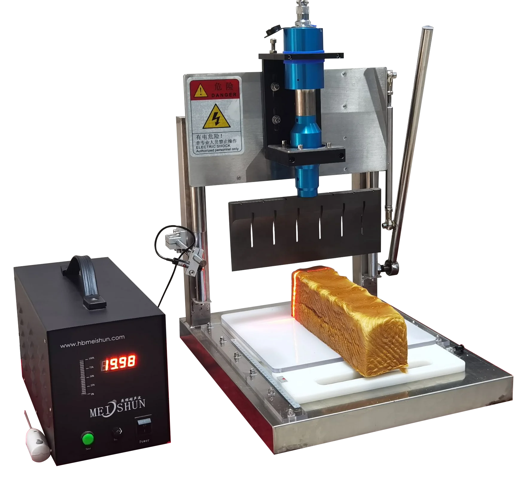 handheld benchtop cutting tools cut frozen Mousses layer cake slicer semi-automatic equipment handheld bench cutting machine