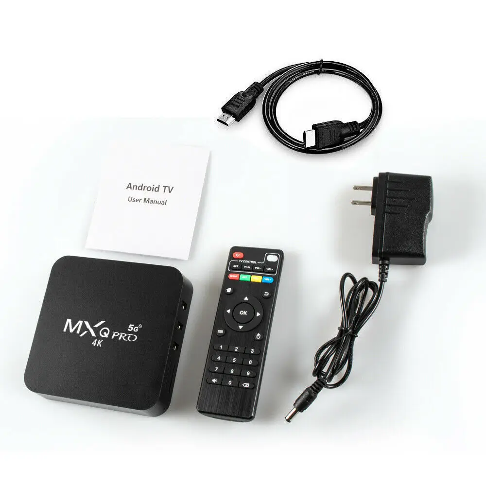Cheapest set top box tv digital ip tv Arabic streaming MX Q PRO 4G 32GB 5G 128GB Android 11 4K smart tv box from China