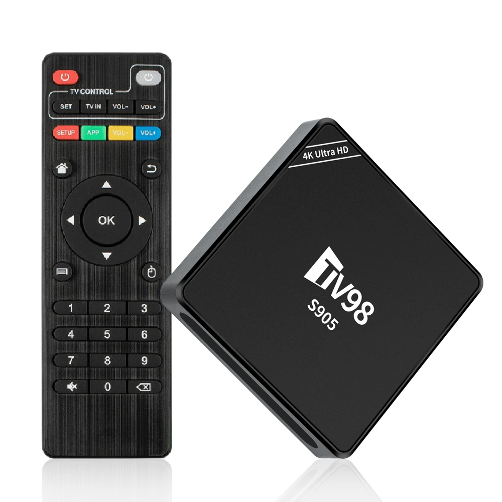 TV98 S905 Smart TV Box Amlogic S905 Android 7.1 Upgrade shows 12.1 x96 h96 Media Player Set-top Box