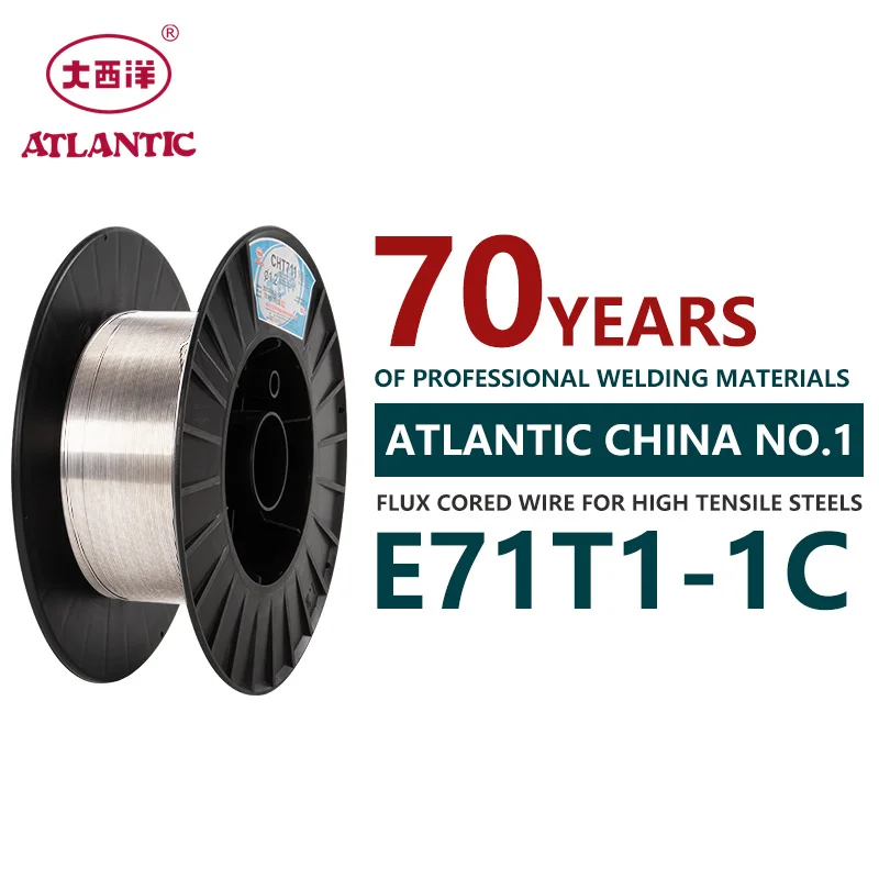 Atlantic AWS E71T1 1.2/1.6mm 15kg Flux Cored Welding Wire China Manufacturer