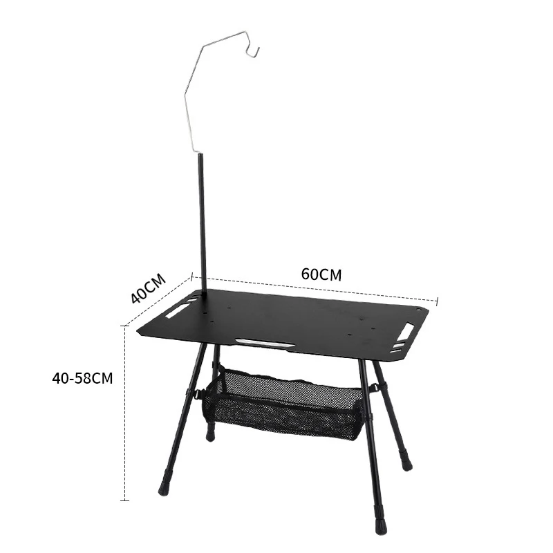 RTS Entai Folding Camping Table Aluminum Picnic Table Portable Tracticals Table Lightweight & Height Adjustable with Carrying Ba