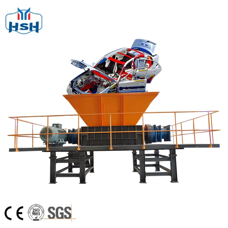Competitive Price Industrial Double Shaft Shredder Car Shell Scrap Metal Shredder Machine