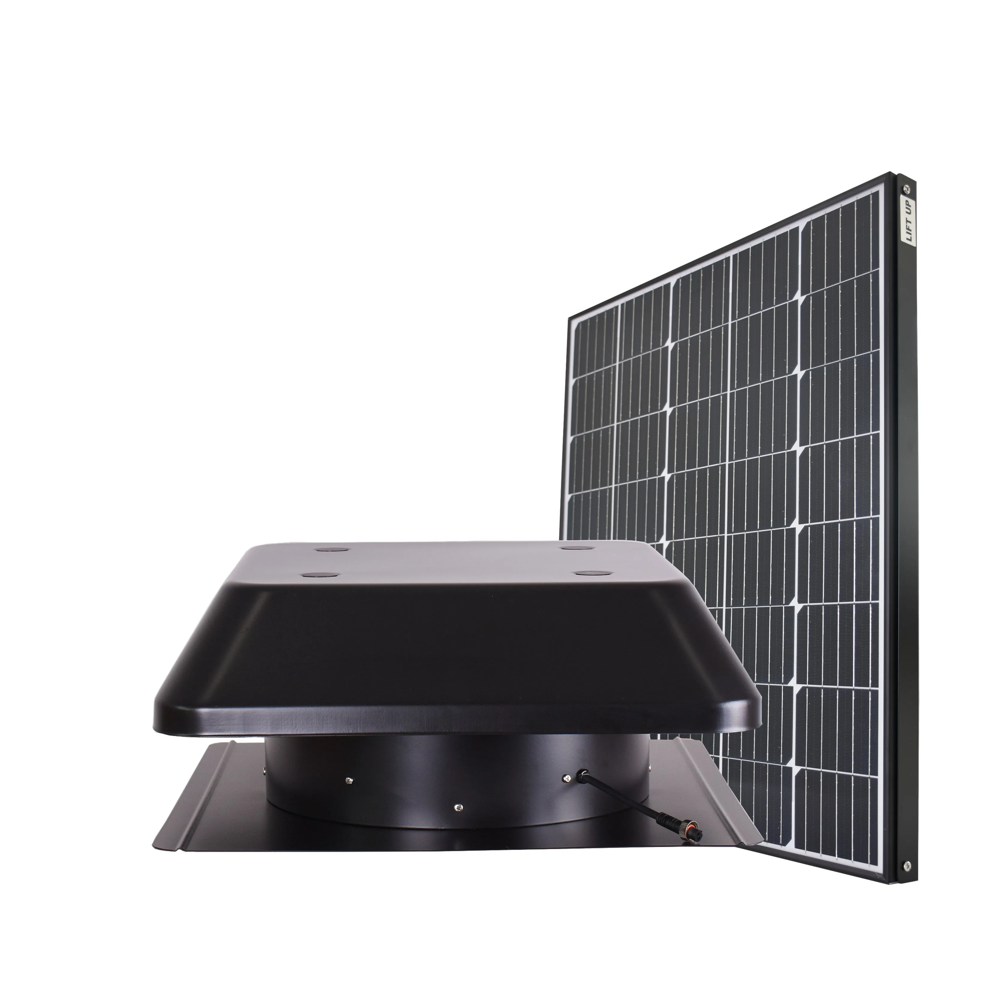 Top Sale 60W Detachable Solar Panel Power Roof Mounted Extractor Fan Industrial Air Ventilation