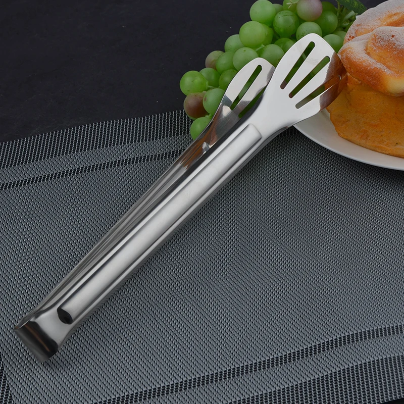 Хит продаж, щипцы из нержавеющей стали для барбекю/стейка/лапши/хлеба, Металлические Пищевые Щипцы, производство