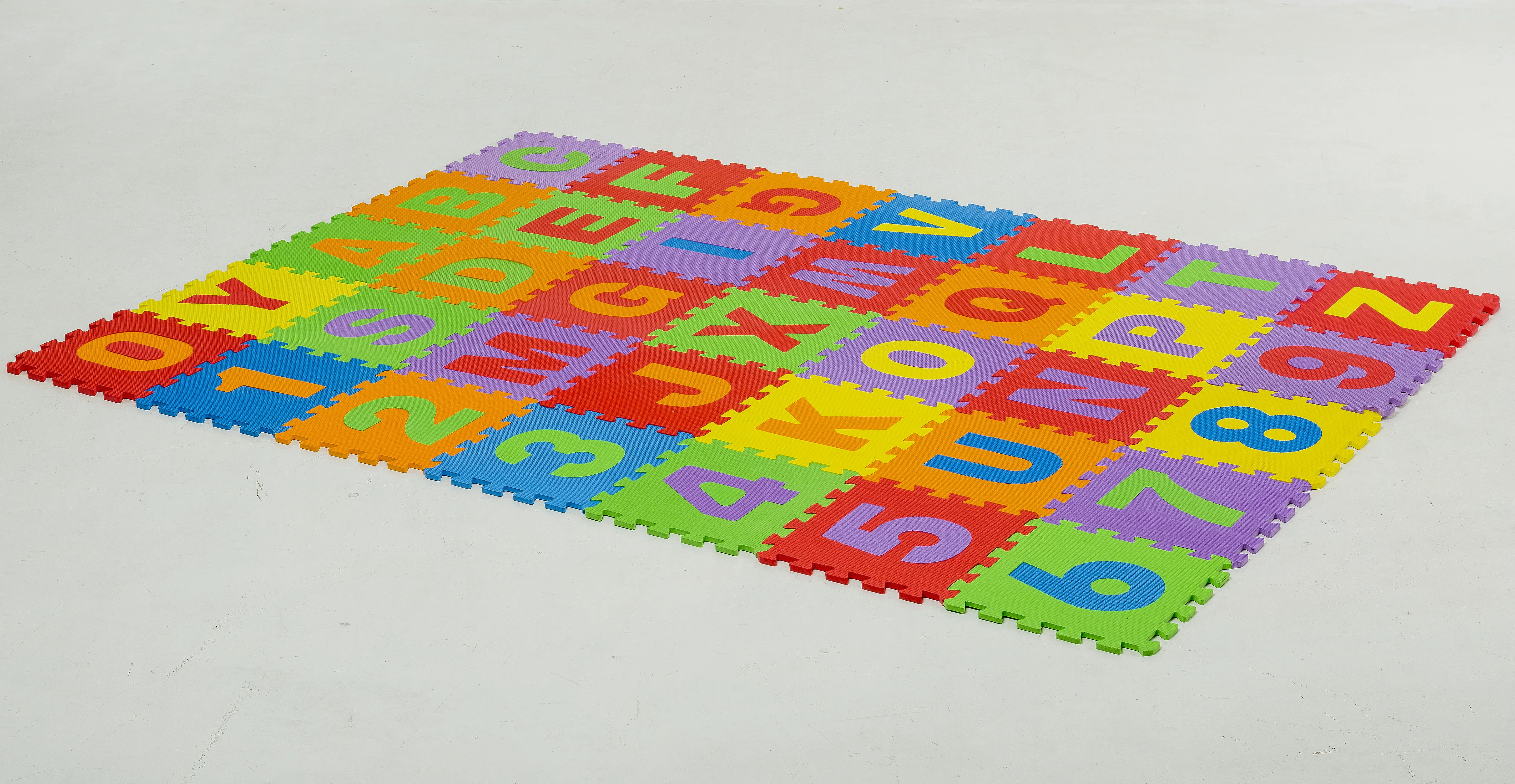 Customized non slip interlocking foam mat letter eva foam children puzzle mat squares foam play mat for educational toddlers