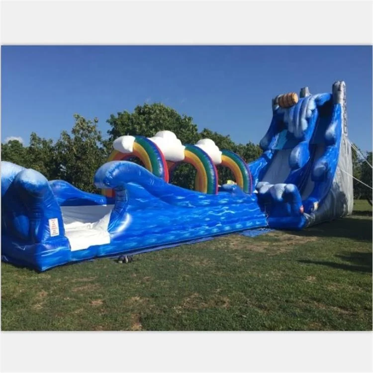 
 Hot selling Inflatable slip N water slide/Water Splash Giant inflatable Water slide for Aqua Park  