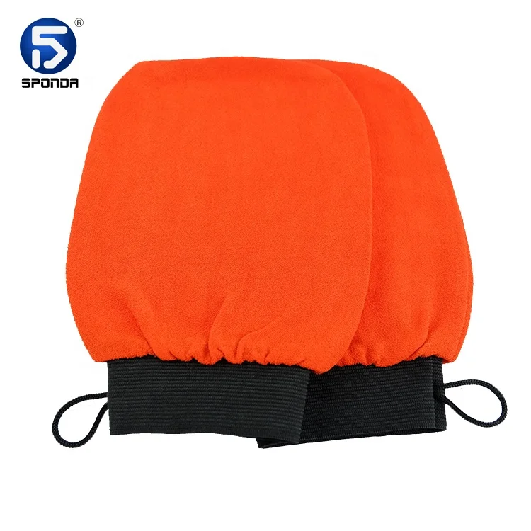 Customize Exfoliating Gloves Scrub Rayon Viscose Self Tan Remover Shower Exfoliator Dead Skin Peeling Turkish Bath Gloves