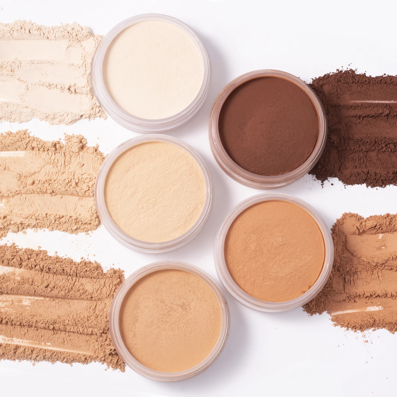 Paraben Free Multiple Function Powder Foundation Korean Trending Spf Loose Highlighter Face Glow Powder Private Label