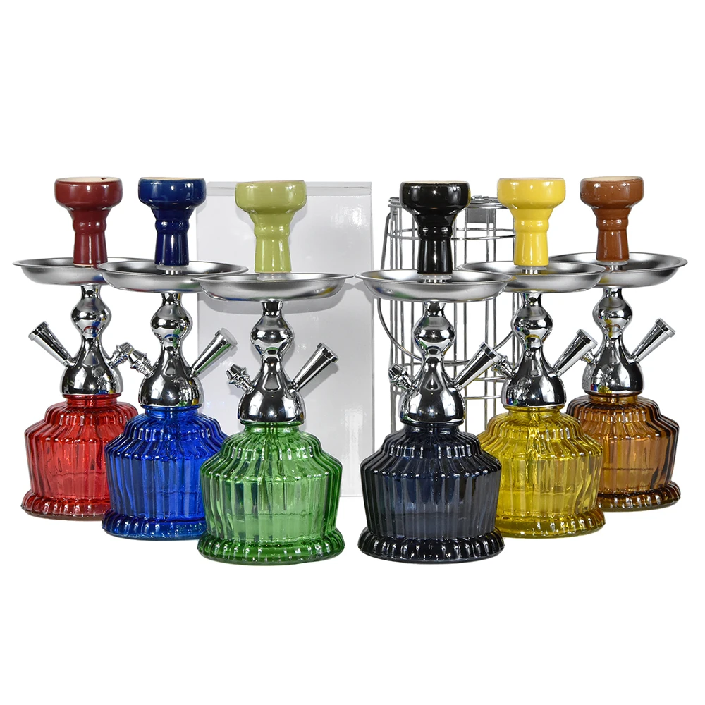 Hot sale factory good quality aluminum Mya hookah shisha nargile zinc alloy chicha with cage in stock