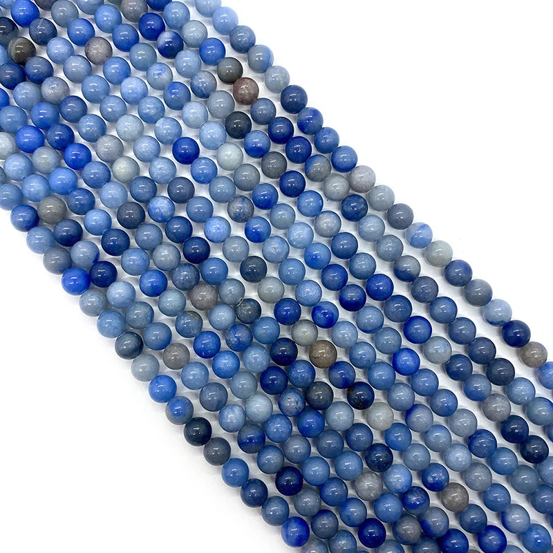 Natural Stone Beads Vlue Sapphire For Jewelry Making Blue Loose Beads 6mm-10mm Vertical Hole Beads