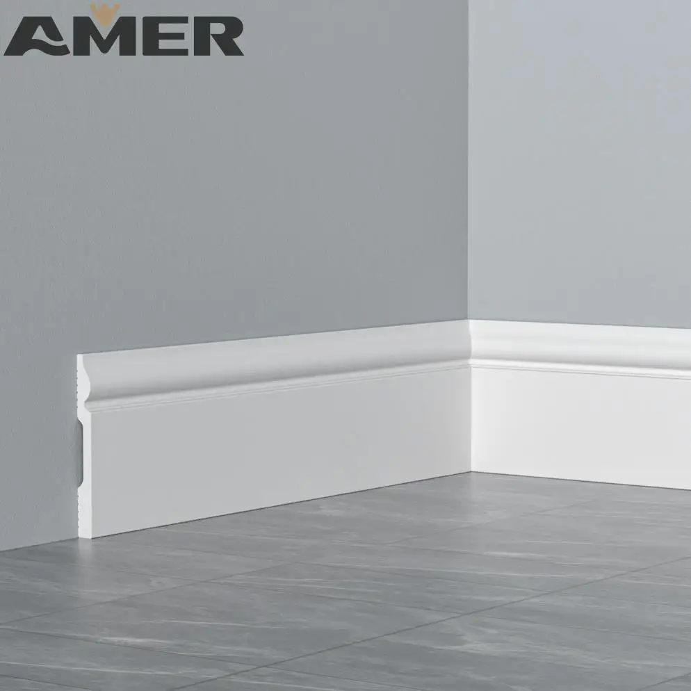 Rongke OEM factory wholesale bedroom warm baseboard rubber moulding adhesive tile skirting board background wall stickers