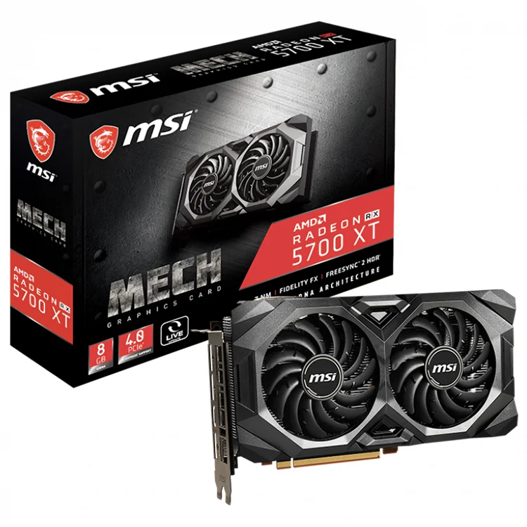 Ready in stock Radeon 5700 gaming graphic card used graphic card 5700XT/5600XT GPU graphic card with official warranty