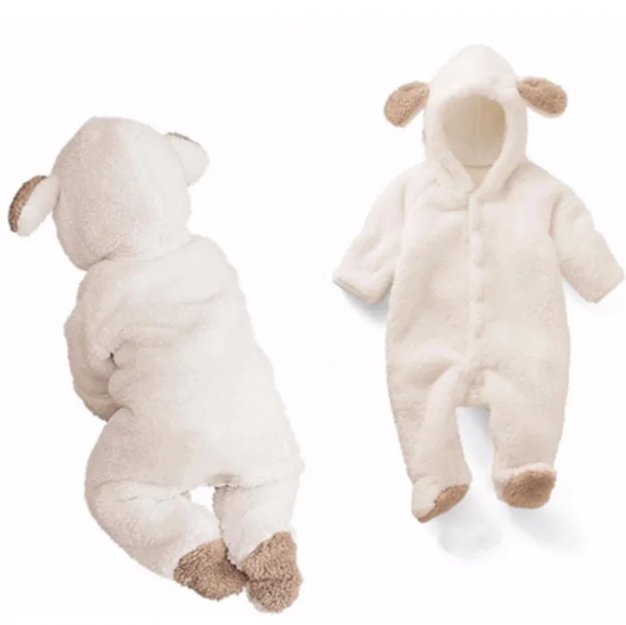 
Solid Color Cartoon Winter Toddler Baby Set Infant Baby Sleep Pajamas Baby Kids Wear 