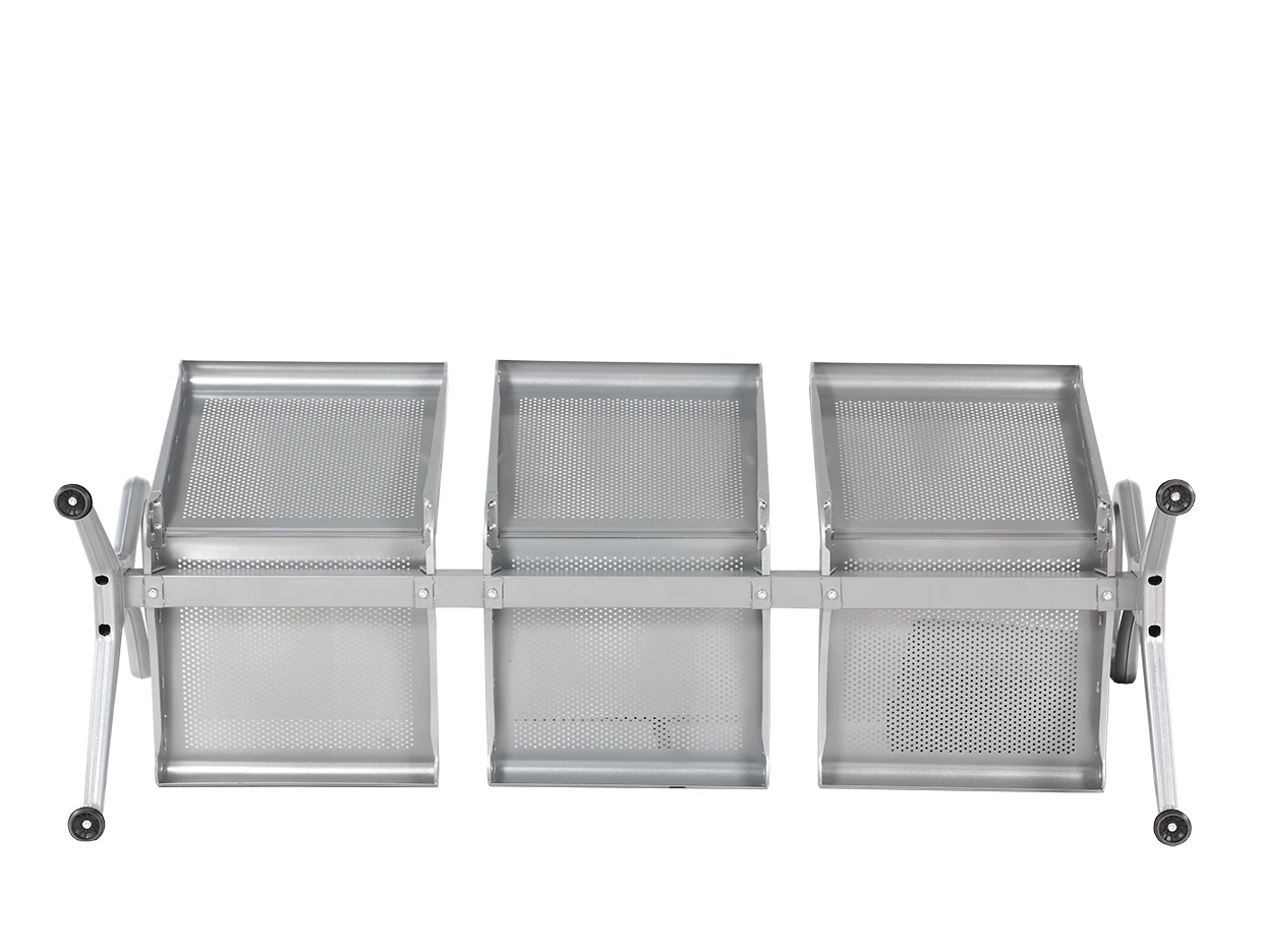 Hot Sale Steel Bench Seating Public 4 Seater Airport Mental Office Waiting Chairs