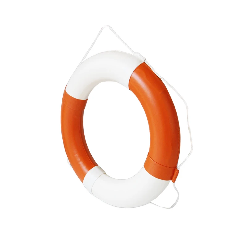 Cheap Customizable Logo Orange Brown PU swimming pools Life Buoy for Water Sports