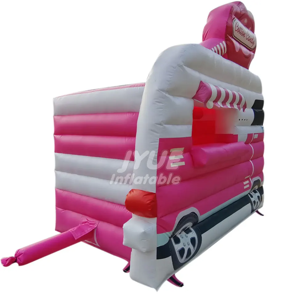 Pop Corn Shape Drink Bar Booth Air Inflatable Food Truck Cotton Candy Theme Kiosk For Movable Rental