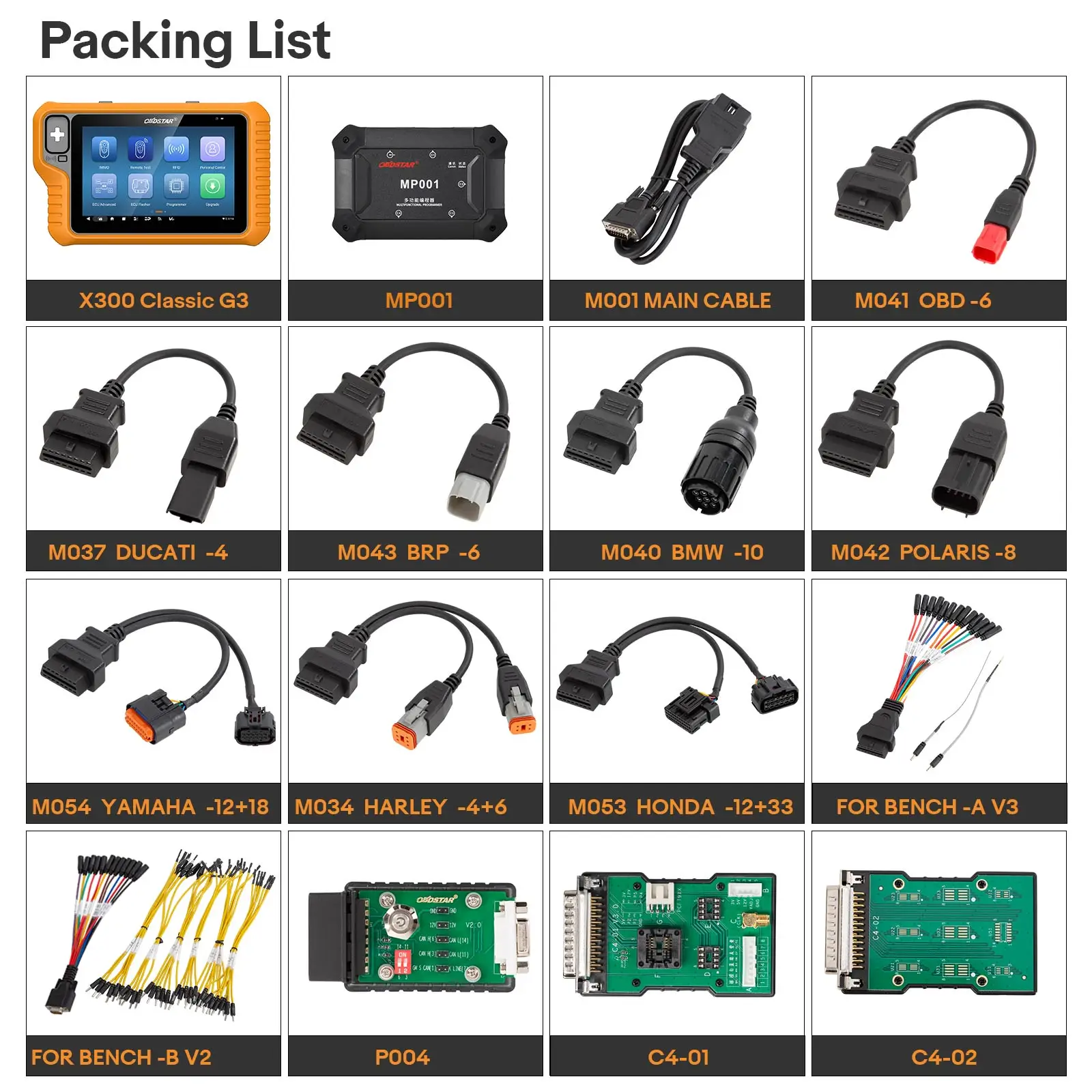 OBDSTAR X300 Classic G3 Full Version  Cluster Calibration ECU Flasher Airbag Reset Test Platform For Car HD E-Car Moto Marine