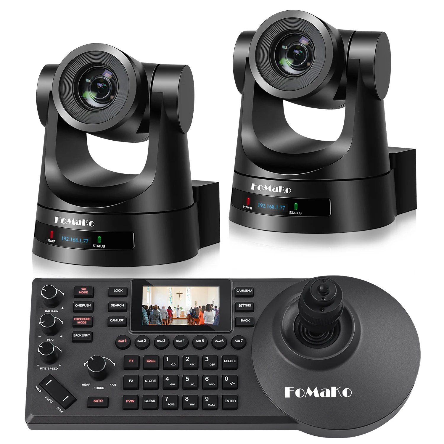 Лидер продаж комплект 2024 для камеры BH202 PTZ 20X оптический зум PoE HDMI церковный PTZ-контроллер IP