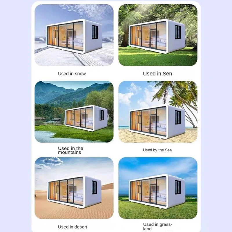 Prefabricated Sunroom Tiny Casa Containers Homes Houses Other Mobile Modular Office Pods Portable Prefab Prefabricada