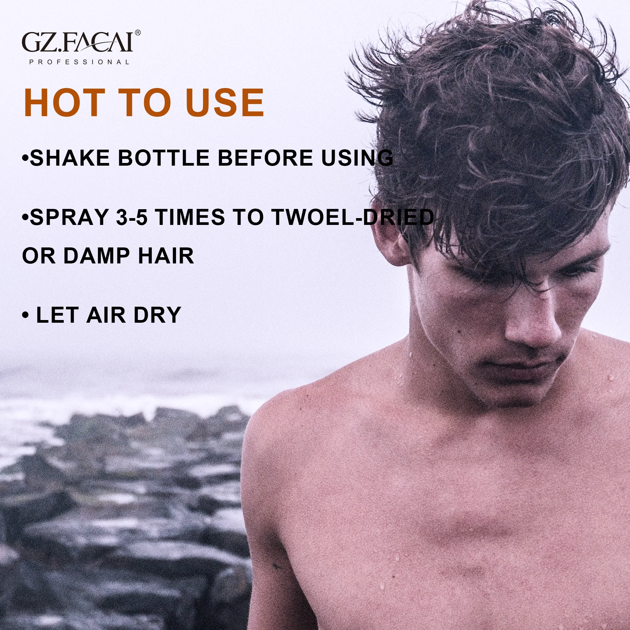 OEM Professional Hair Care Treatment Fluffy Strong Hold Sea Salt Spray For Men Women Use 300ml
