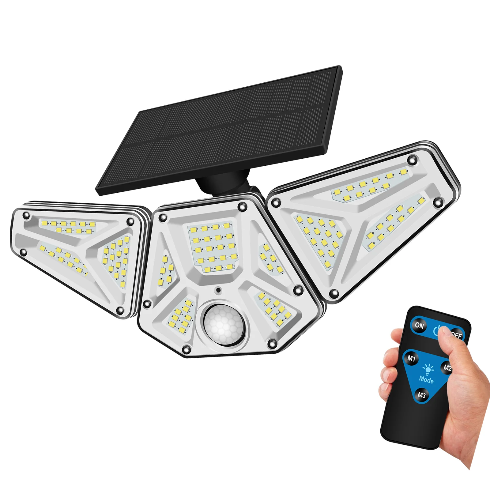 RTS 113 LED Waterproof Motion Sensor Super Bright Solar Wall Garden Lights for Yard Garage Outdoor Solar Security light