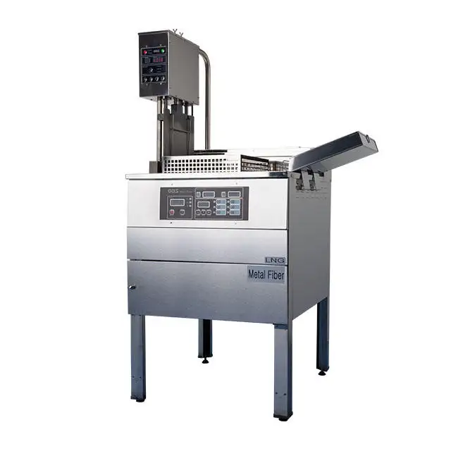 Korean OBS High Performance Metal fiber gas deep fryer Timing stainless steel fryer Low price wholesale