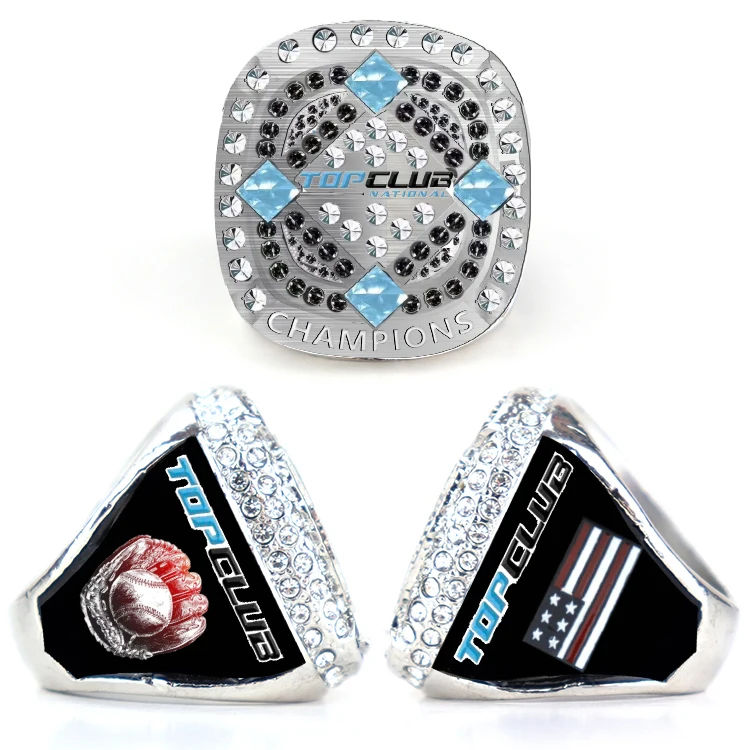 Professional Factory Custom  Baseball Championship Rings For Kid