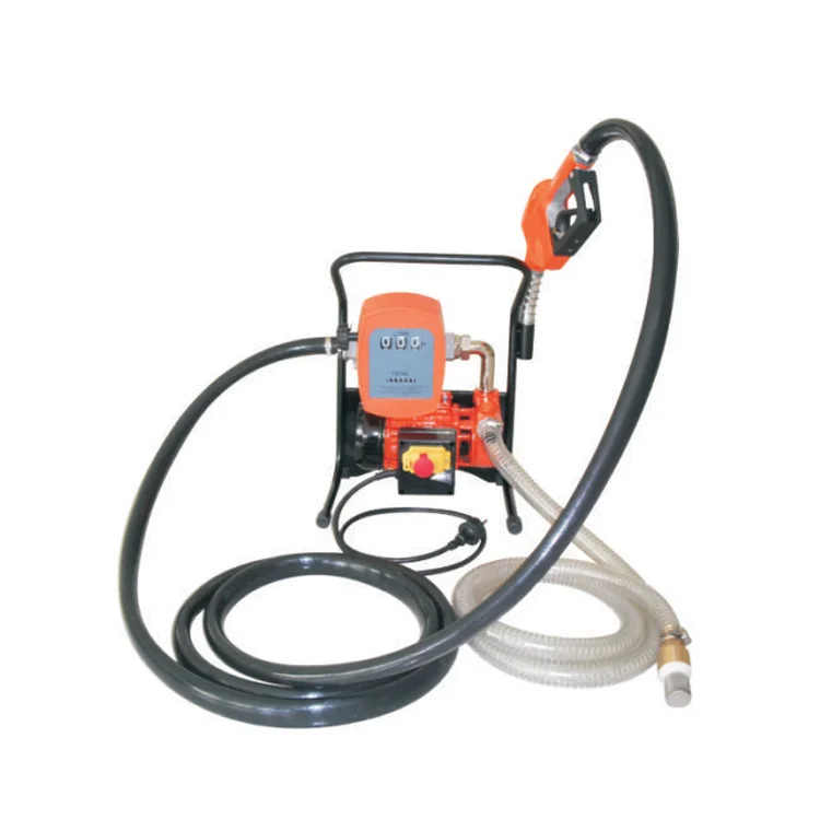 220v heavy duty self priming electric diesel fuel oil transfer pump with hose & nozzle