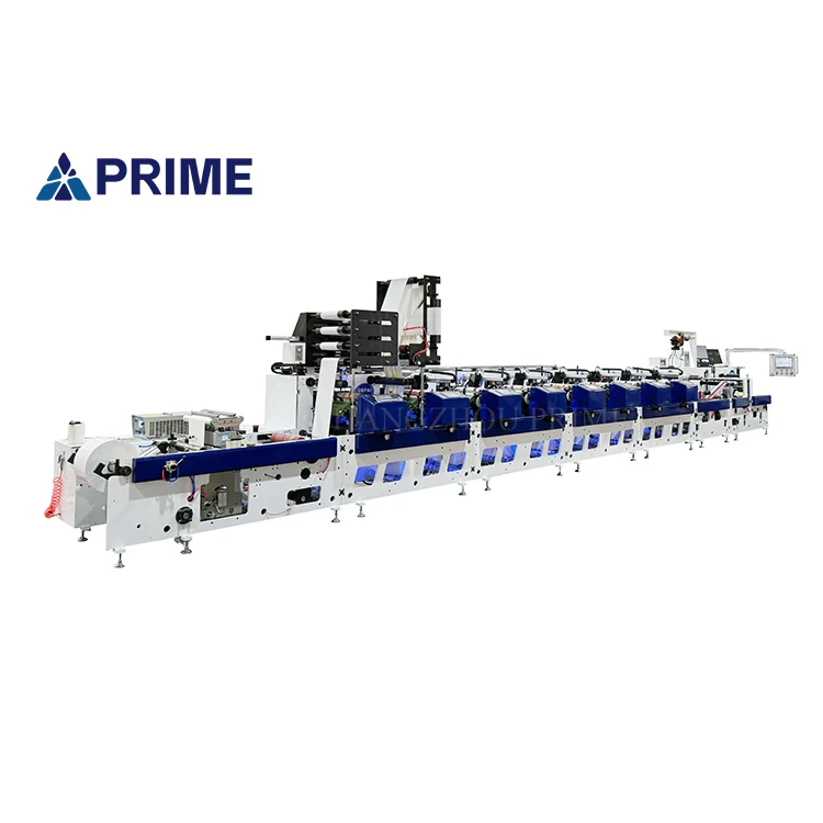 Automatic UV IR Adhesive Sticker Label Flexo Printing Machine For Self Adhesive Paper Label Roll To Roll