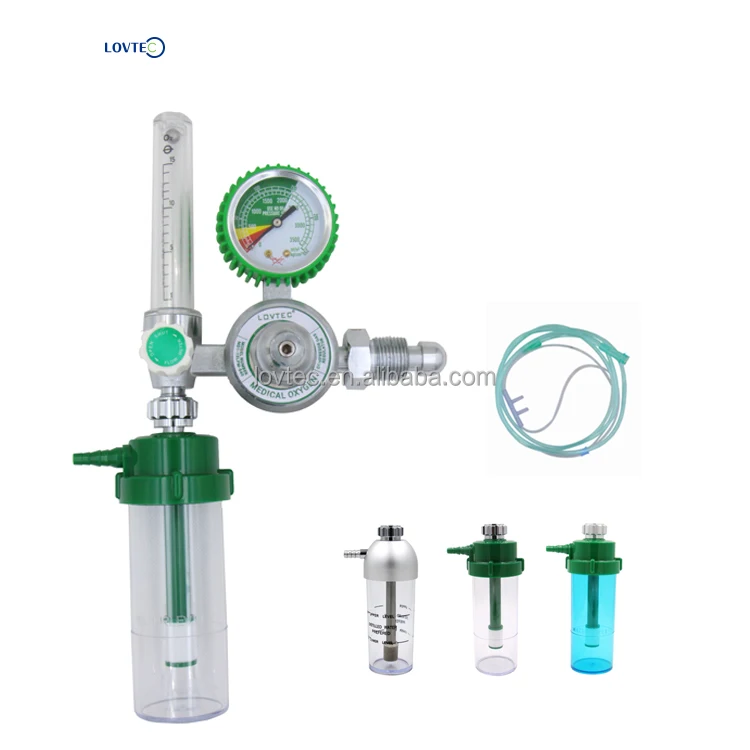 Lovtec Manufacturer Pressure Oxygen Regulators with flow meter for cylinder