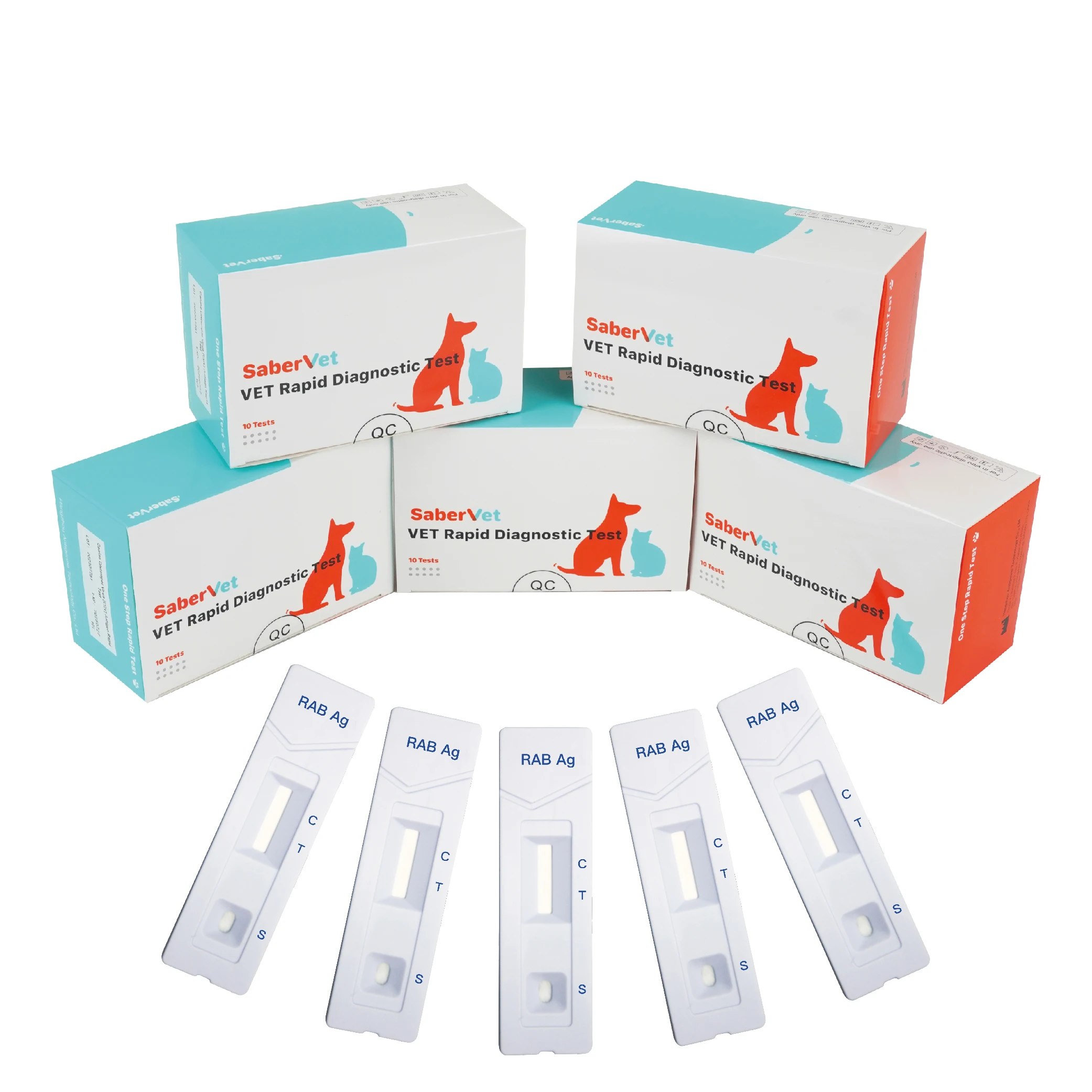 Veterinary Rapid rabies Virus Antigen Test Device Test Kit rapid Rabies Antigen Test Kit For Dog
