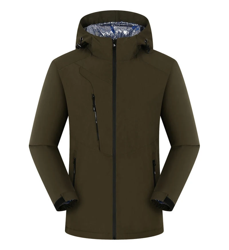 Heat reflective Softshell big Quick Dry Sport Wear Windproof Customize Cycling Thermal Waterproof outdoor jacket for men