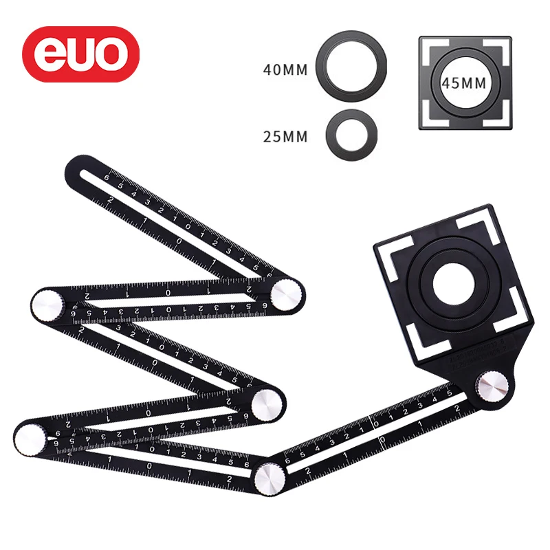 euo 6 folding rulers aluminum alloy tile opening located multi function fold ruler