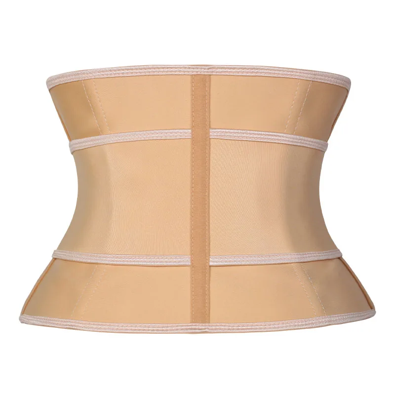 NANBIN 9 inches Short Torso Latex Waist Trainer Belt Corset Women