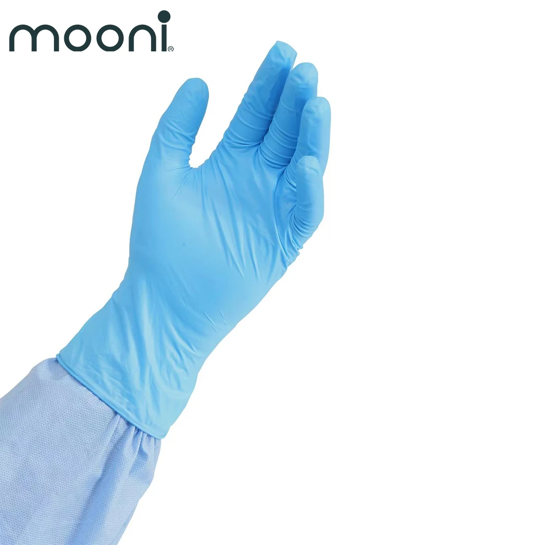 Blue Defender Safety Nitrile Examination Gloves Grade Chemo-Rated Powder Free Compound Vinyl Gloves