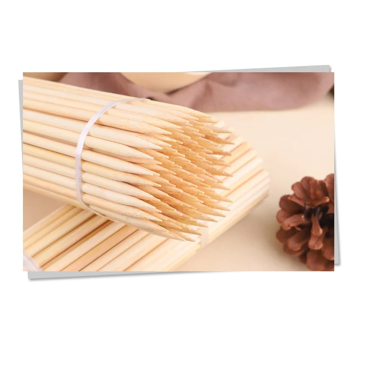 bamboo wood stick bbq 5mm corn bamboo skewer 12cm 14cm 18cm
