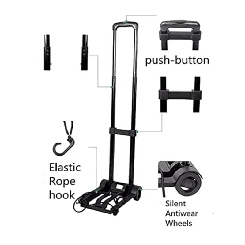 High quality Trolley Cart Foldable Hand Rolling Cart