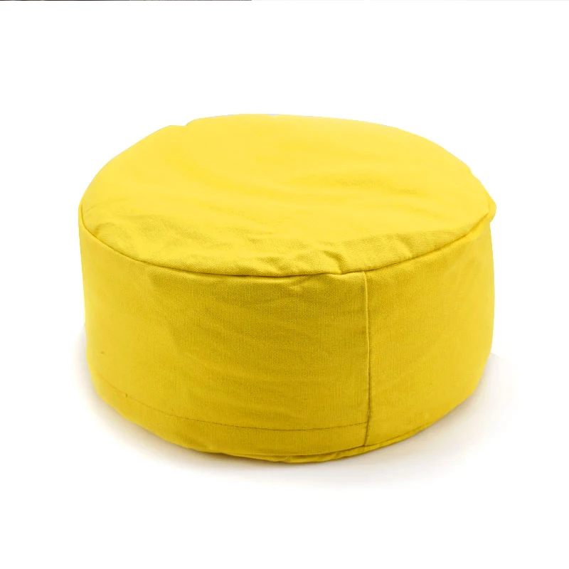 Meditation Outdoor Cushion Yoga Round Seat Mat Buckwheat Husk Bolster Yoga Pillow With Buckwheat for travel living room
