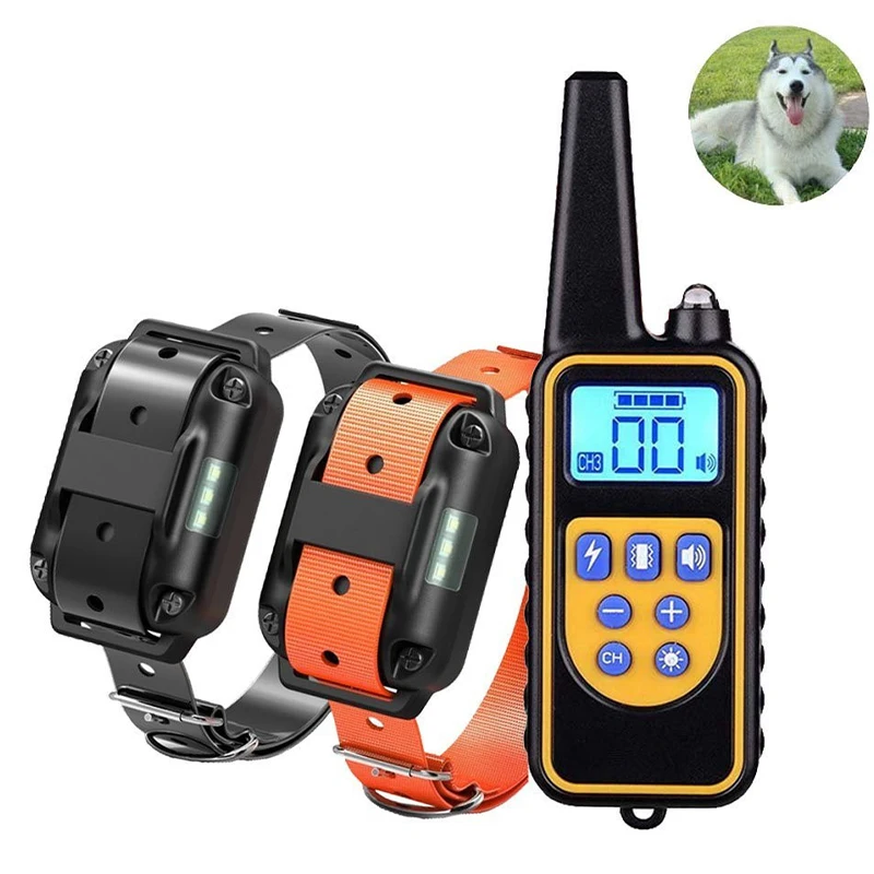 Waterproof Rechargeable Electric Bark Control Pet Dog Training Collar Stop Dog from Barking with Remote