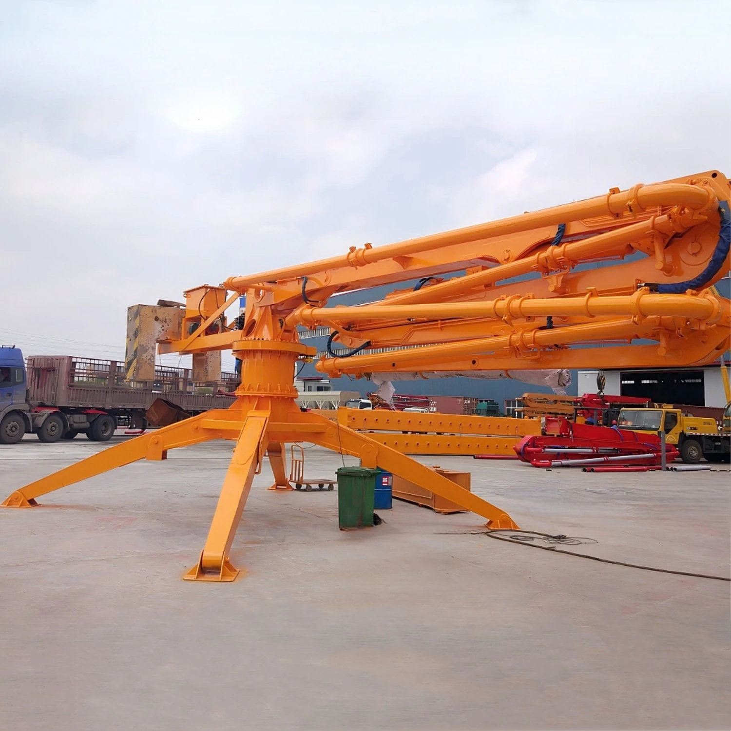 Китай JIUHE 17 м портативный мобильный паук гидравлический насос распределитель бетона цена