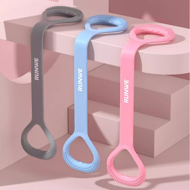 Yoga  Fitness pulling TPE power colourful soft elastic band