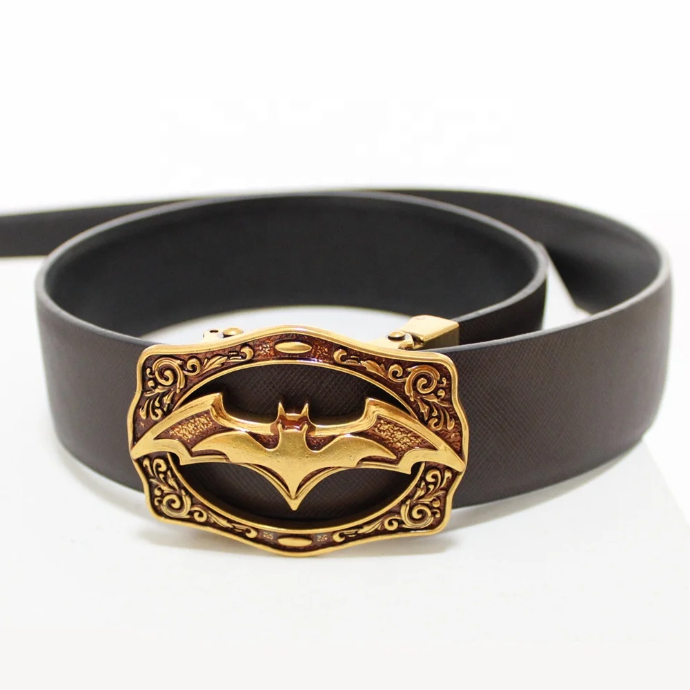 Factory direct sale custom bat shape automatic metal belt buckle