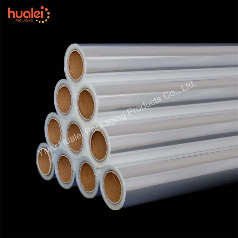 Wholesale Custom Printing Transparent Bopp Plastic Film Roll Soft Clear Flowers Gift Wrapping Bopp Cellophane Roll Film