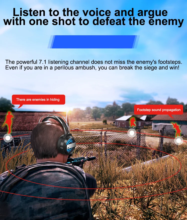 2021 cheap wired gaming headset 7.1 computer gaming headphone with Microphone