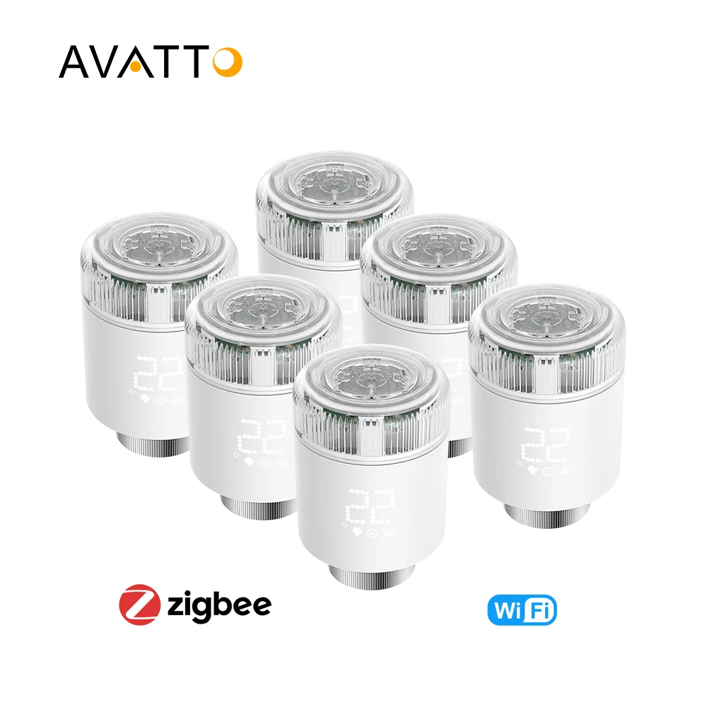 Avatto Tuya ZigBee/WIFI умный термостатический радиаторный клапан цифровой программируемый радиатор