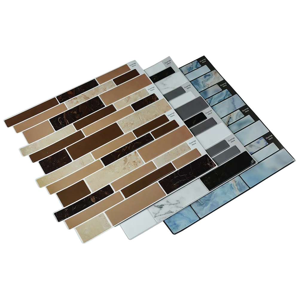 3D Mosaic Kitchen Backsplash Panel Peel and Stick Tile Vinyl Wallpaper