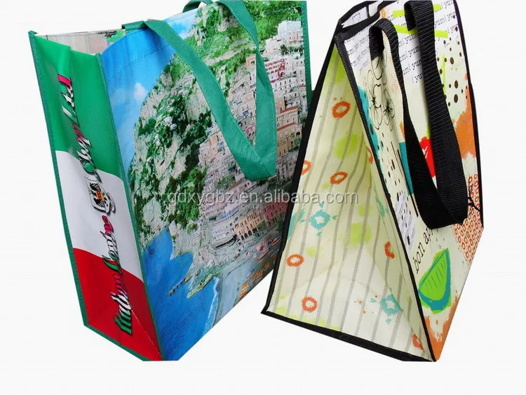 Customized Eco Friendly  Laminated Shopping Customized Non-Woven Wines one-step forming /on-line lamination process Bag