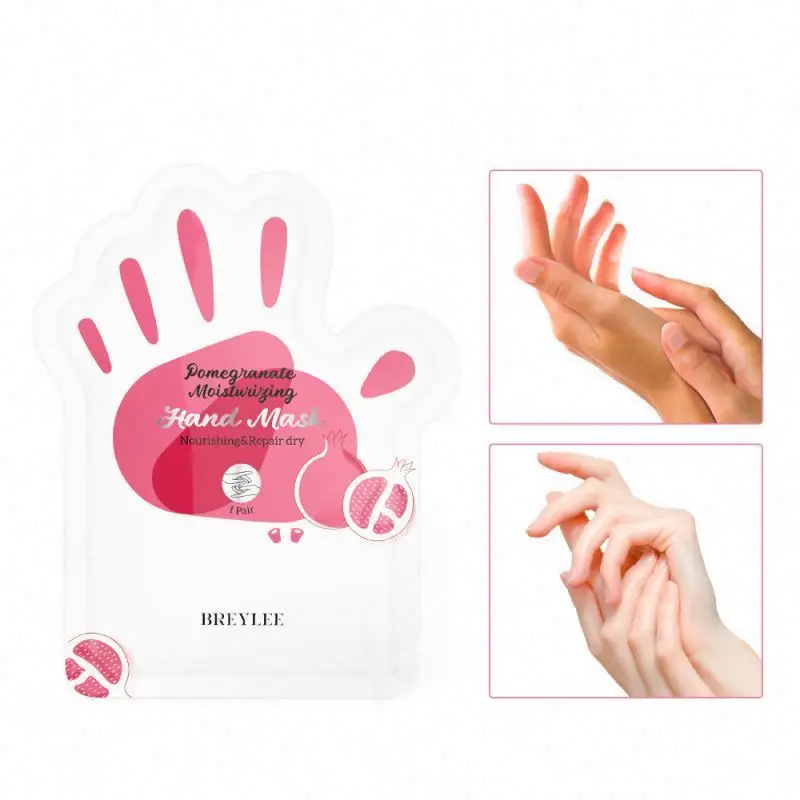 BREYLEE Red Pomegranate Exfoliating Gloves Whitening Moisturizing Hand Mask
