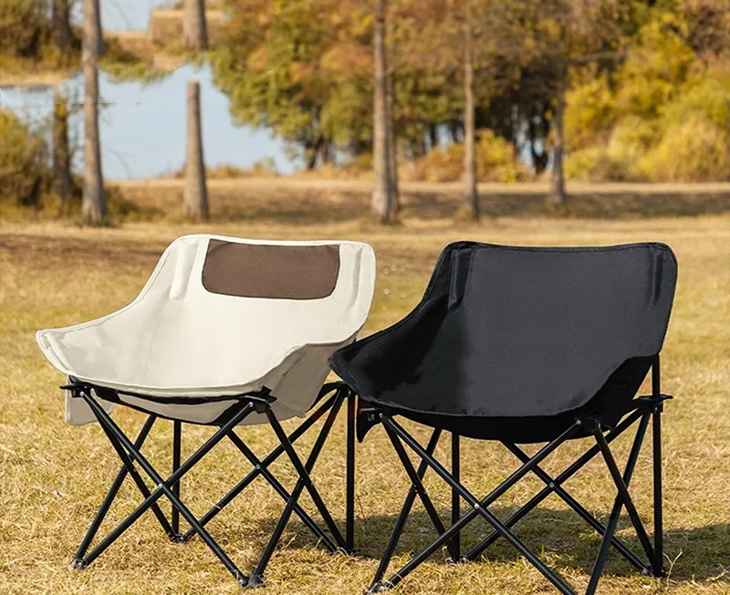 JOY Hot selling outdoor folding portable lounge chair fishing bench with widened base and storage bag on the side