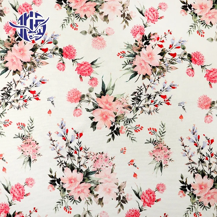 Eco-friendly gots plain digital printed cotton linen fabric china
